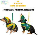 Kit Brasil Coleira Peitoral e boné pet Ajustável Para Cachorro e Gato Com Guia